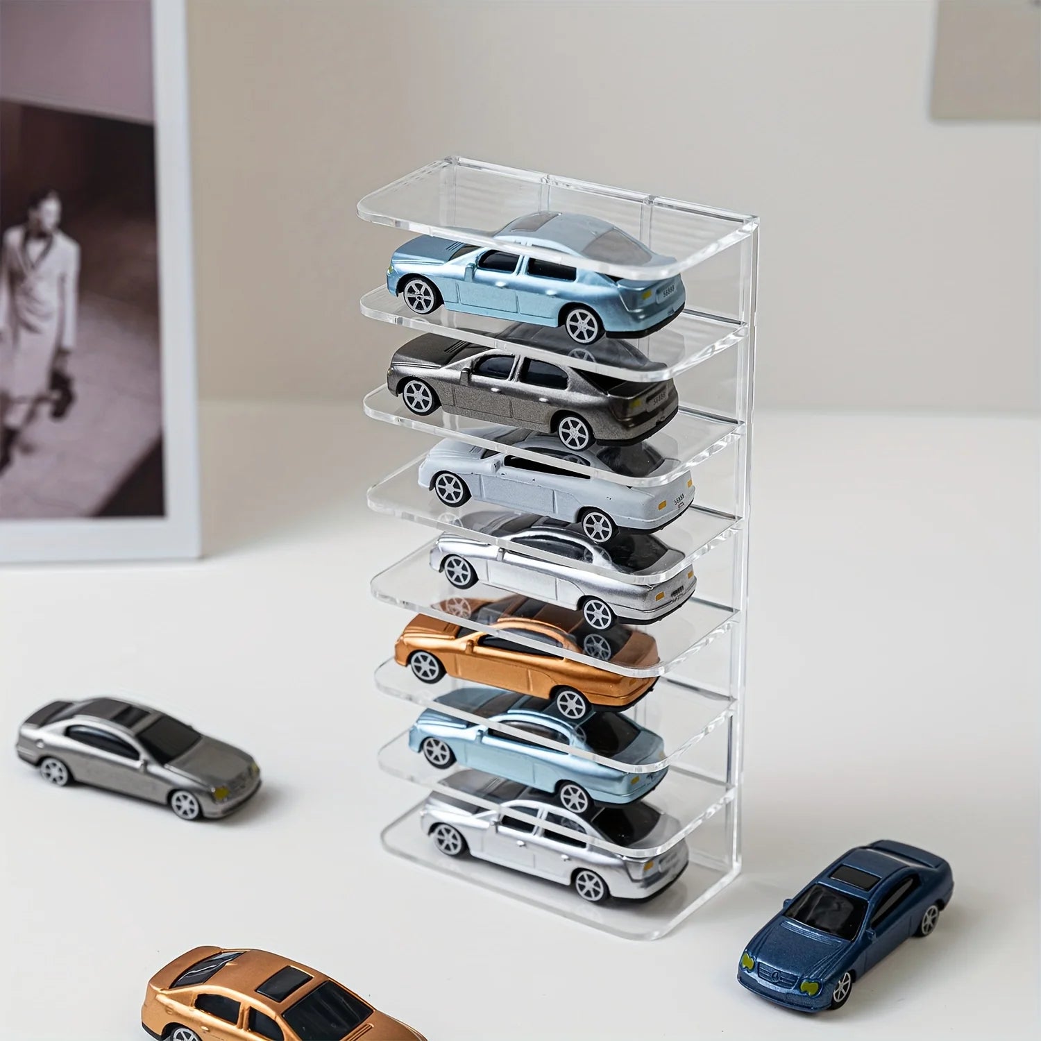 7-Tier Vertical Display Stand for Diecast Model Cars - 13