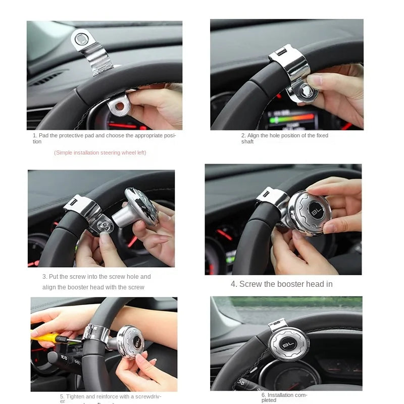 Universal Steering Wheel Spinner Knob Booster