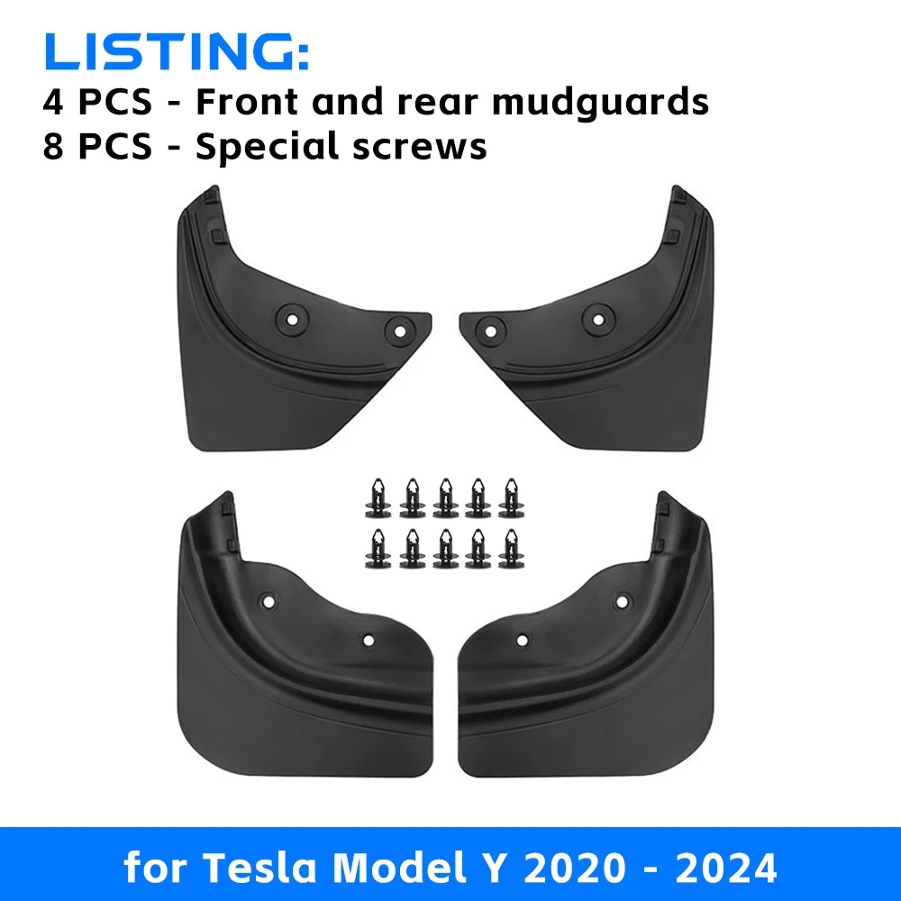TPE Mud Flaps Splash Guards for Model Y 2020-2026 - 11