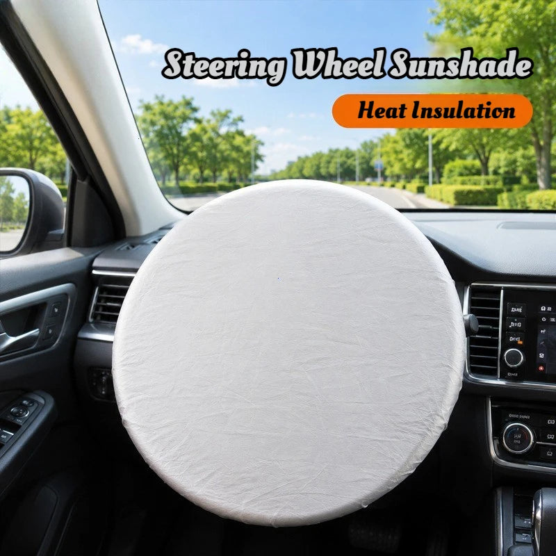 Heat-Reflective Car Steering Wheel Sun Shade Cover