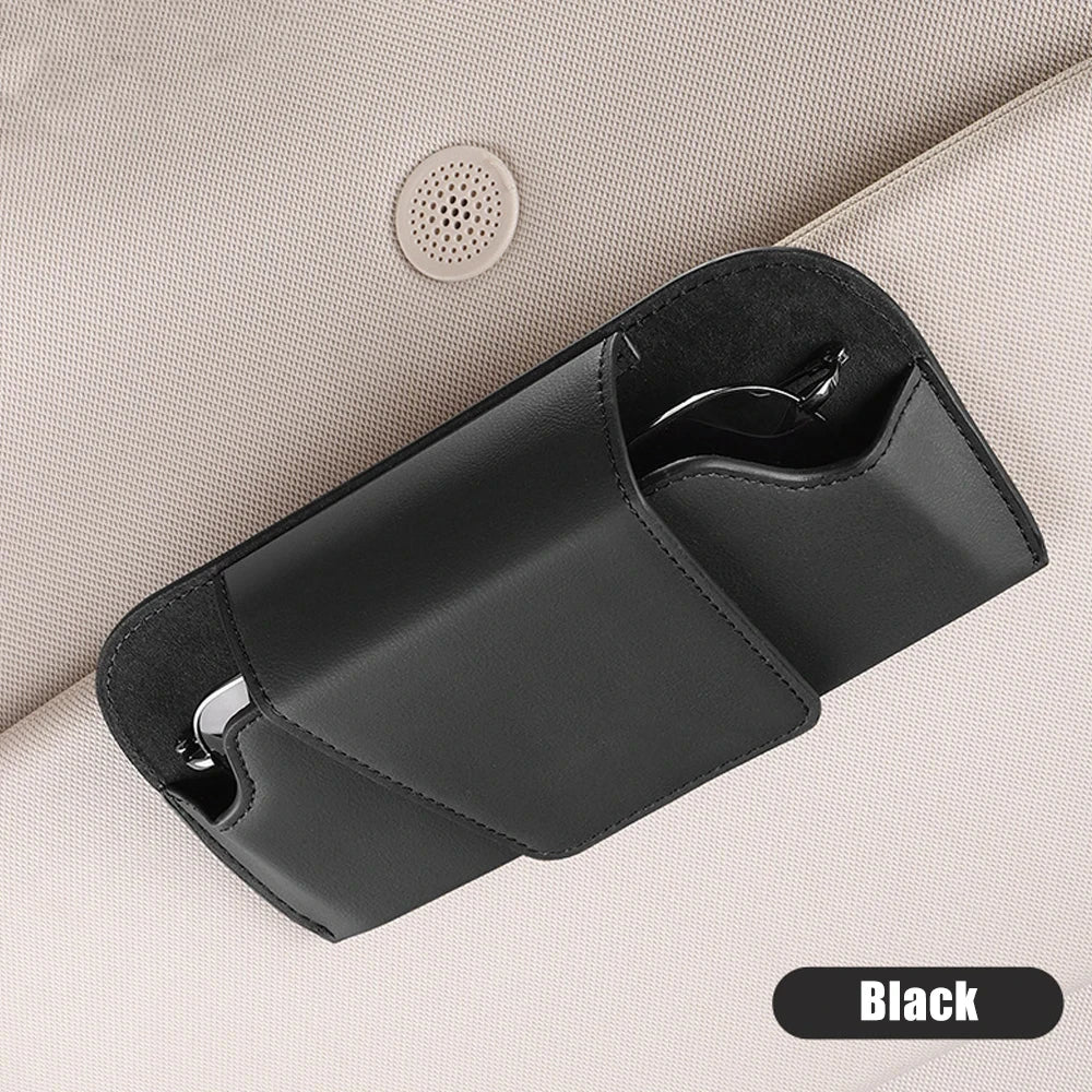 Magnetic Car Sun Visor Sunglasses Holder Case