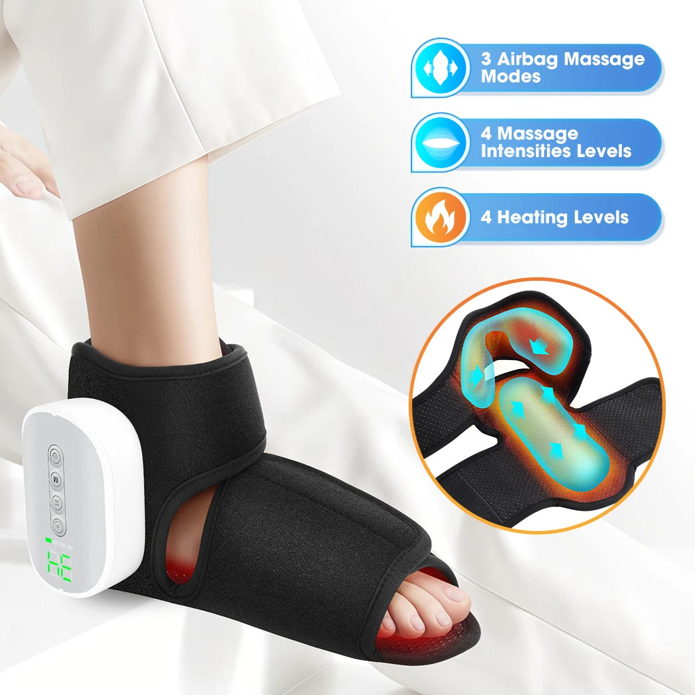 Cordless Heated Air Compression Foot and Ankle Massager - 7