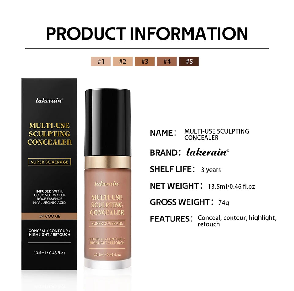 Full Coverage Multi-Use Sculpting Concealer for Face - 15