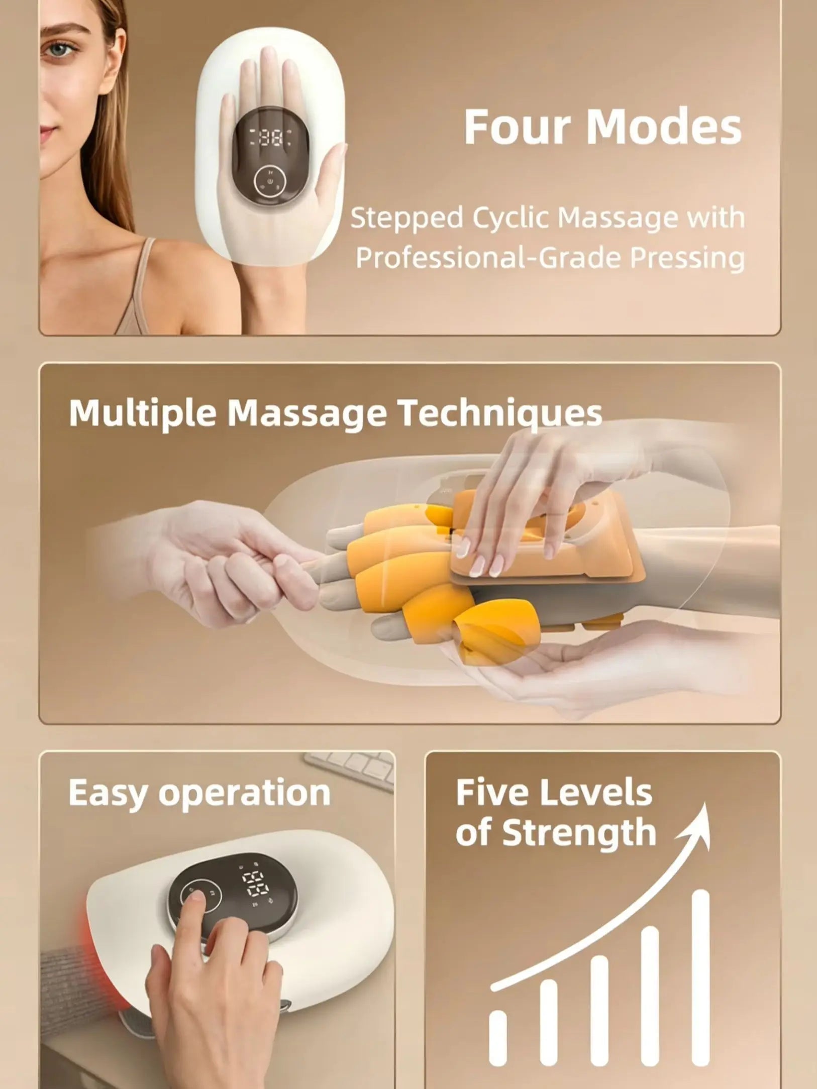 Electric Hand and Finger Massager with Air Compression - 9