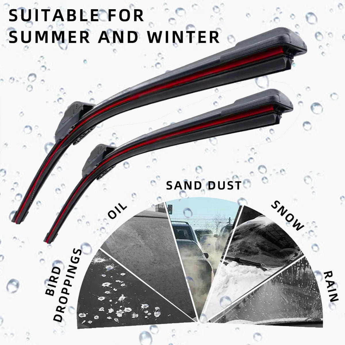 Universal Frameless Windshield Wiper Blade
