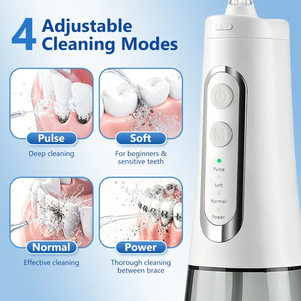 Cordless Water Dental Flosser for Teeth and Braces Cleaning