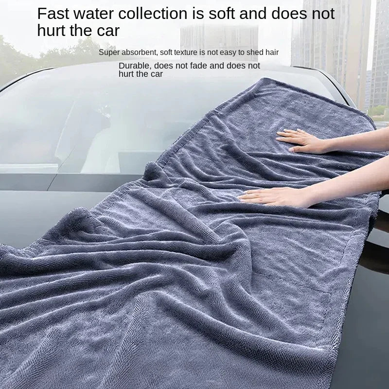 Extra Large Microfiber Car Drying Towel 160x60cm Absorbent Wash Cloth - 1