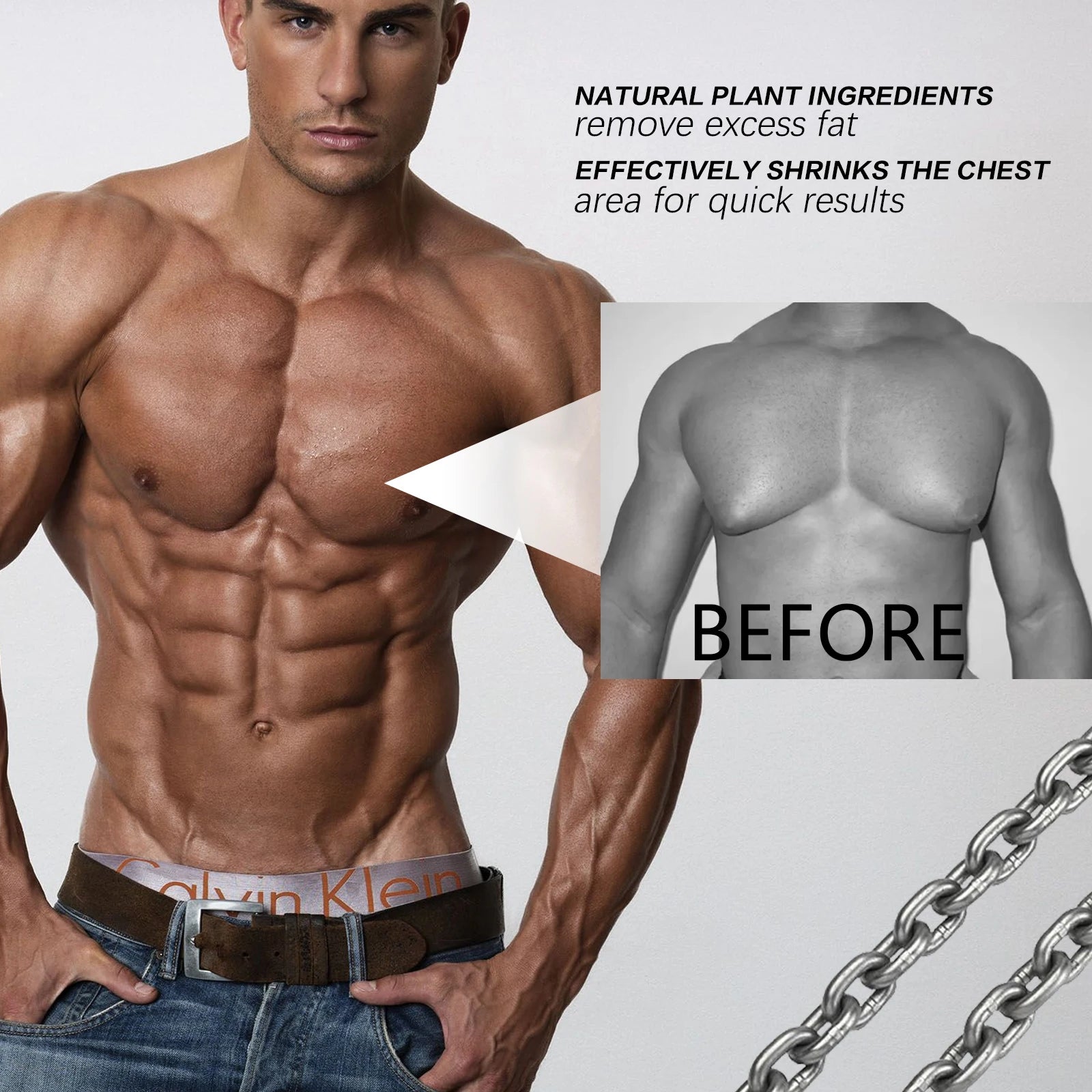Gynecomastia Chest Tightening and Muscle Sculpting Spray - 3