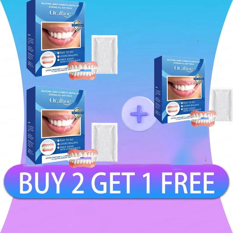 Comfort Fit Silicone Denture Set for Natural Looking Smile - 7