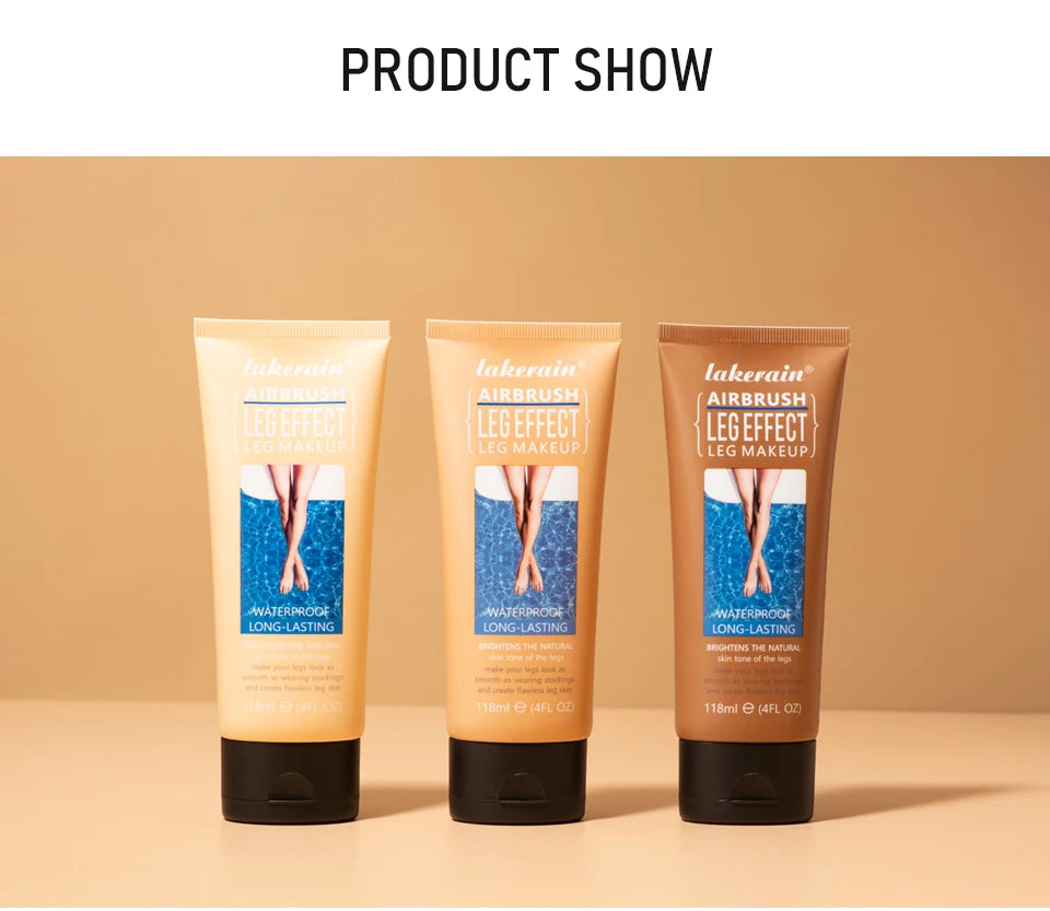 Waterproof Airbrush Leg Foundation and Body Concealer with Applicator - 17