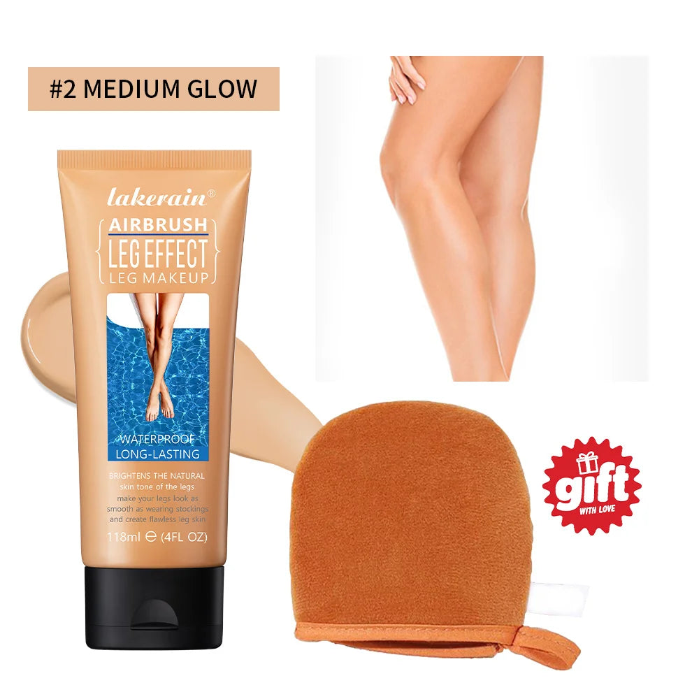 Waterproof Airbrush Leg Foundation and Body Concealer with Applicator