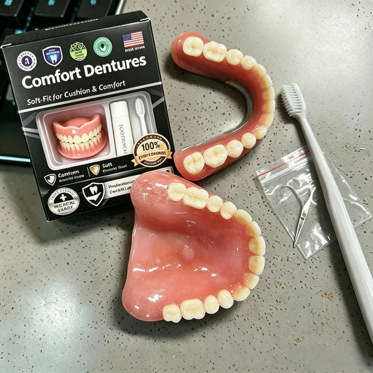 Moldable Instant Smile Comfort Dentures Set