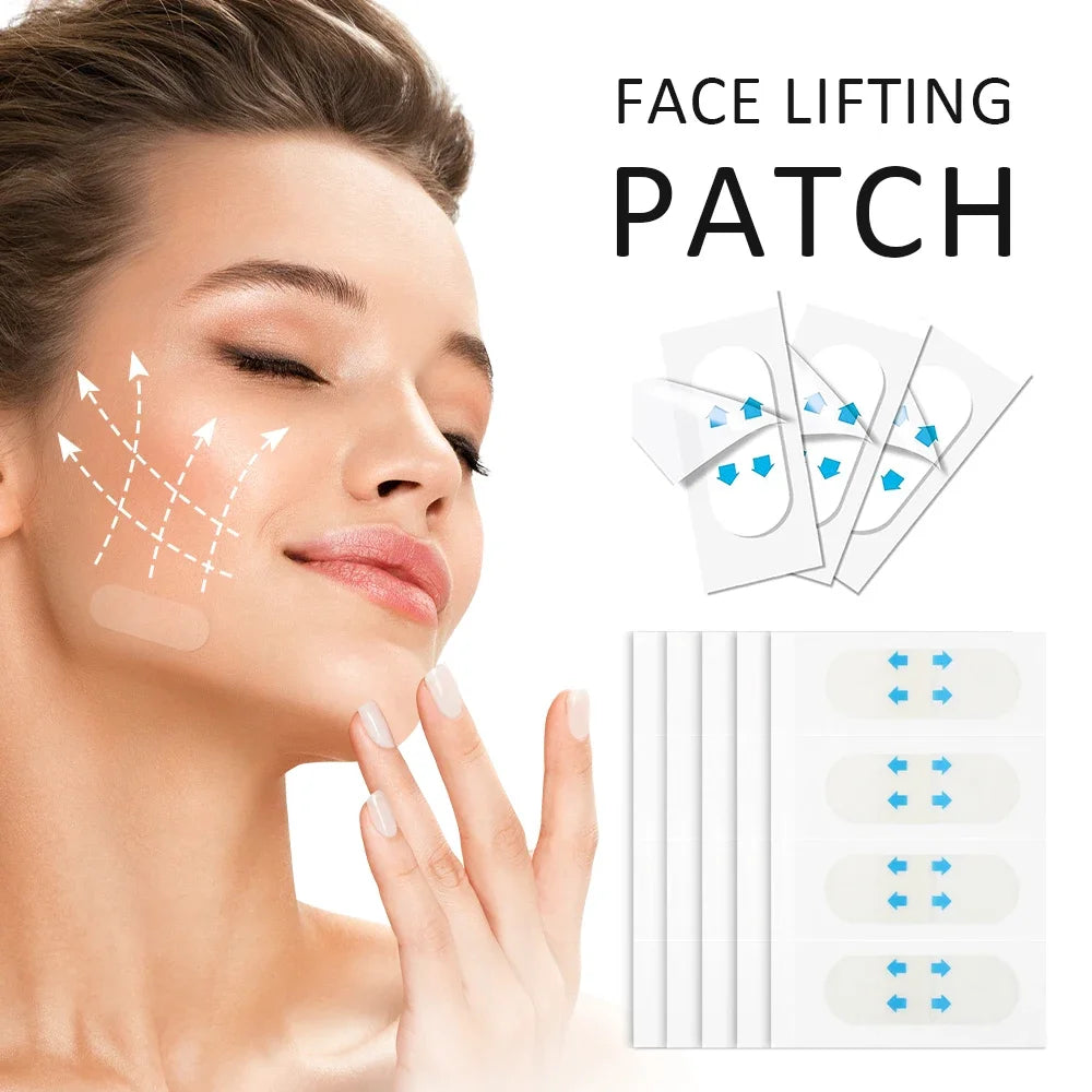 Invisible V-Shape Face Lifting Patches for Sagging Skin
