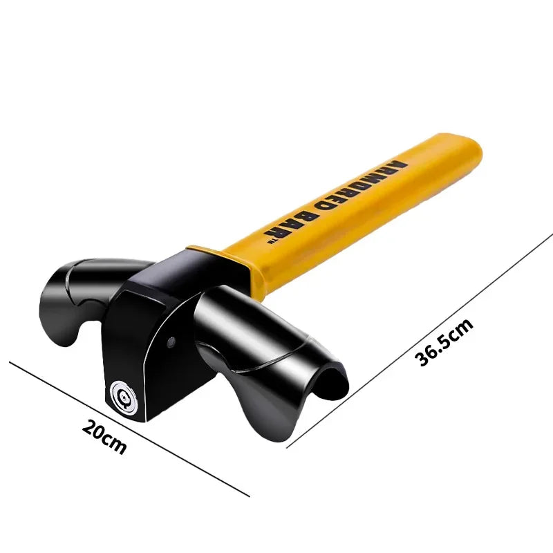 Heavy-Duty Universal Steering Wheel Lock Anti-Theft Security Bar - 18