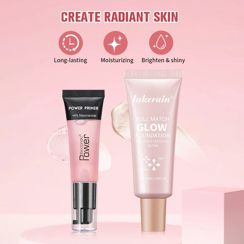 Hydrating Primer and Glow Foundation Makeup Set