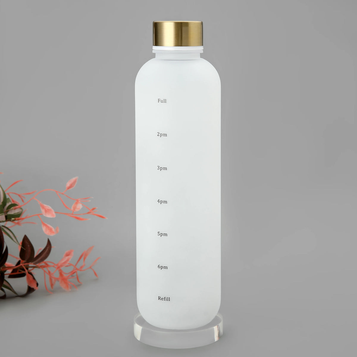1L Motivational Water Bottle Leakproof Frosted Sport Hydration Flask
