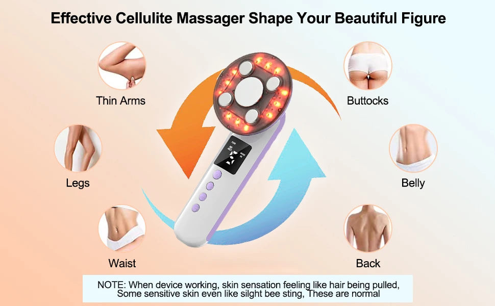 3-in-1 Ultrasonic Body Slimming and Skin Tightening Massager - 9