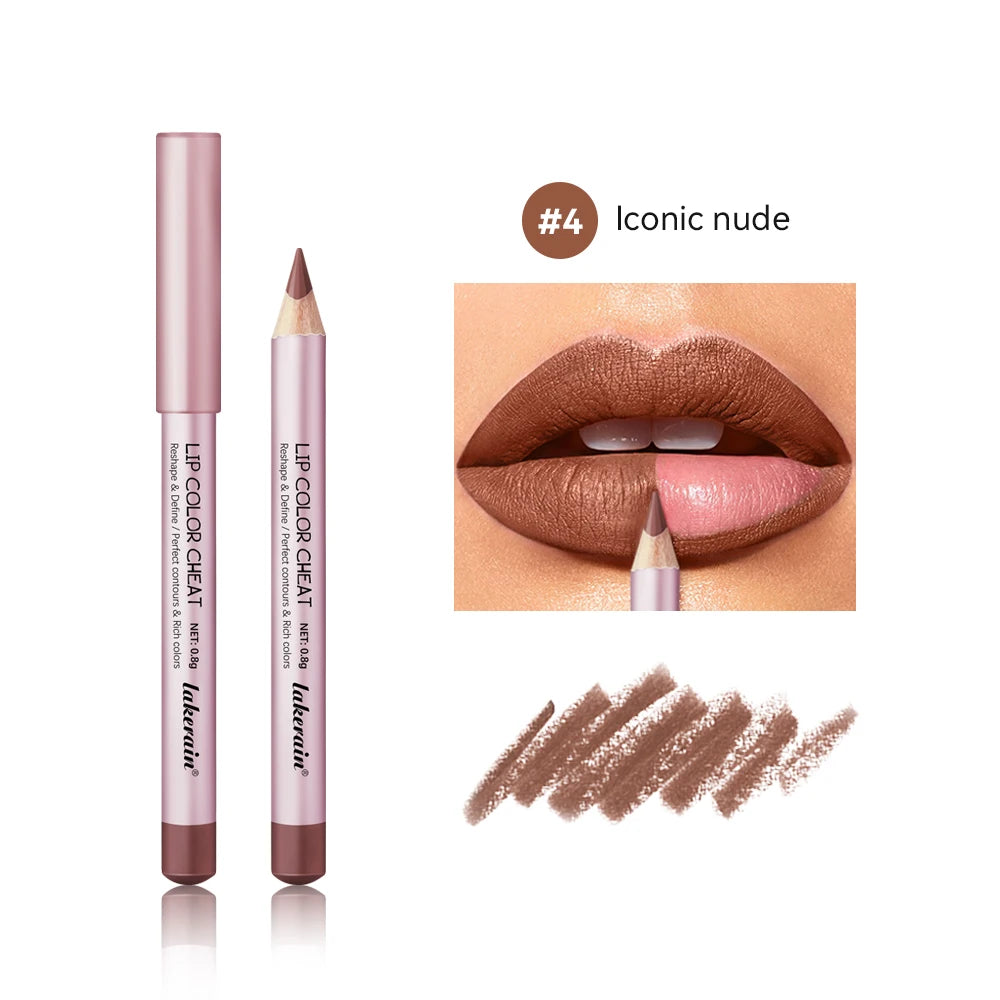 Waterproof Matte Lip Liner Pencil Set - 22