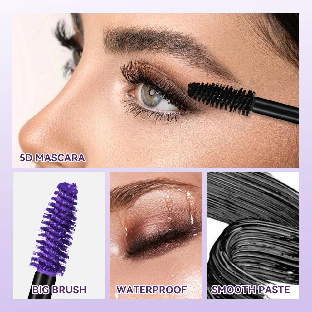 5D Waterproof Lengthening and Volumizing Mascara - 3
