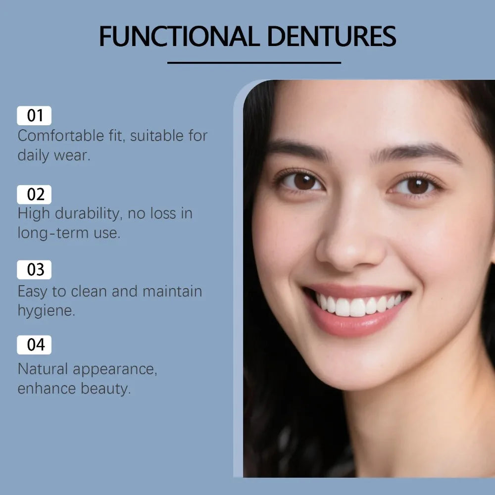 Comfortable Silicone Temporary Denture Set for Natural Smile - 5