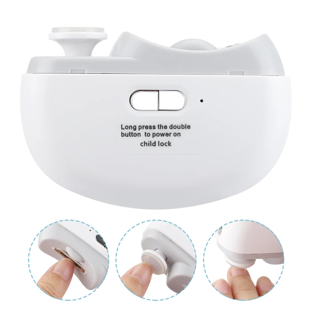 Automatic Electric Nail Clipper with LED Light - 1