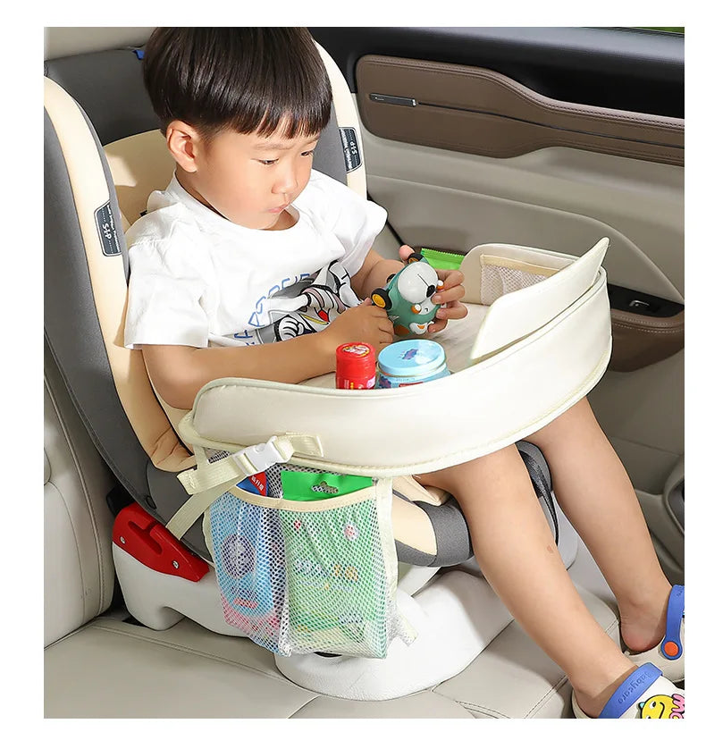 Foldable Kids Car Seat Travel Tray and Activity Table