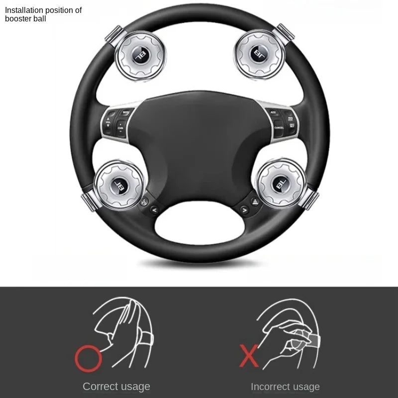 Universal Steering Wheel Spinner Knob Booster - 4