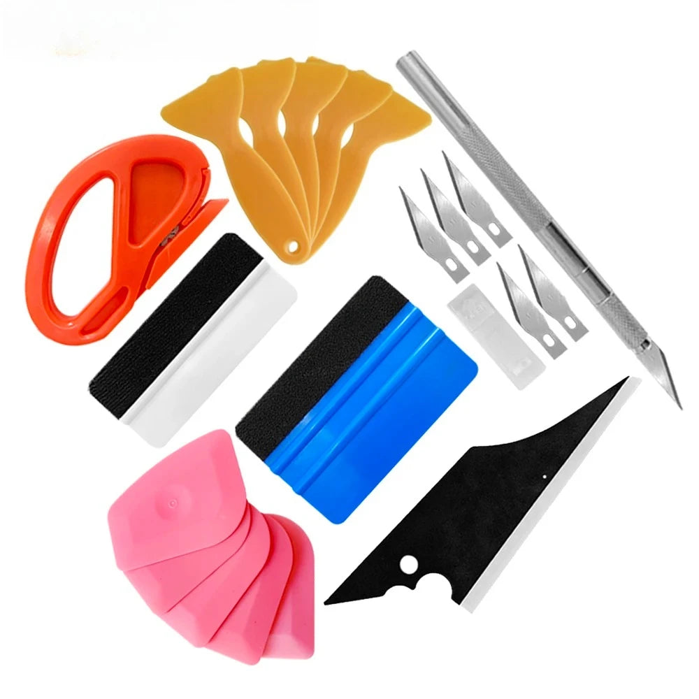 Professional Vinyl Car Wrap and Window Tinting Installation Tool Kit