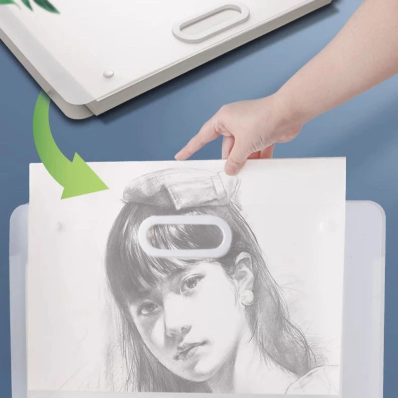 Portable Art Portfolio Storage Folder for Sketches and Artwork