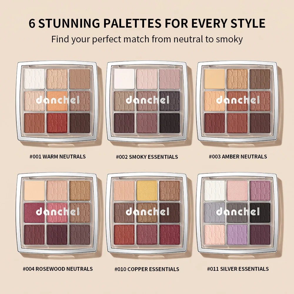 9-Shade Pigmented Eyeshadow Palette for Versatile Makeup Looks - 4