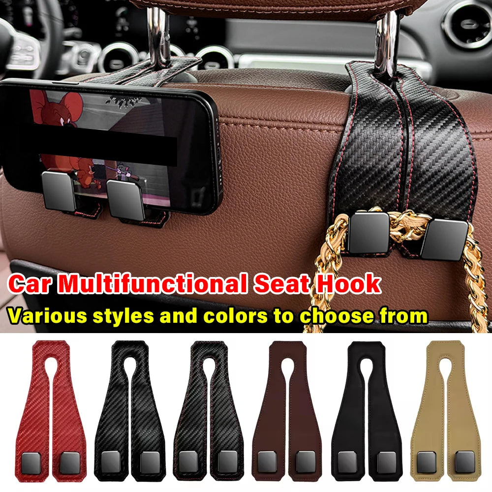Universal Car Seat Headrest Dual Hook Organizer