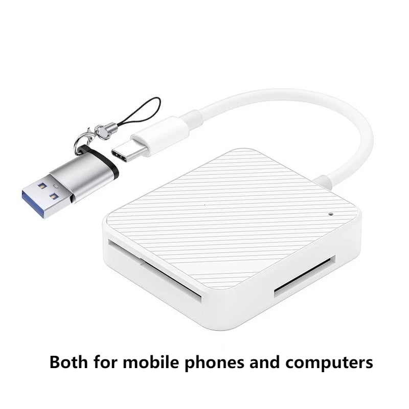 4-in-1 USB-C Multi-Memory Card Reader Adapter - 11