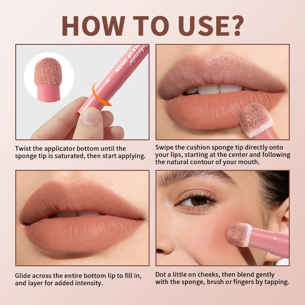 Cushion Silk Matte Lip Cream and Blush - 6