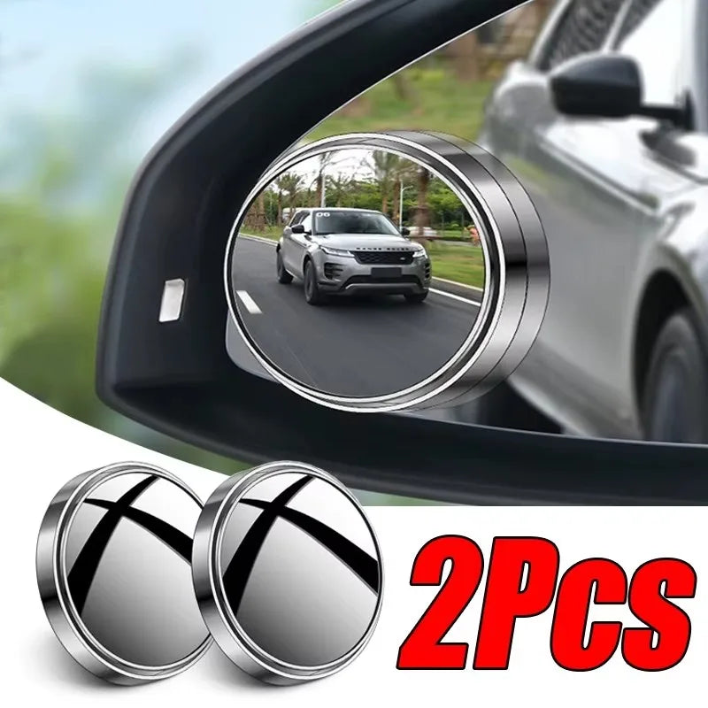 Adjustable Wide Angle Blind Spot Mirrors for Car Safety - 1