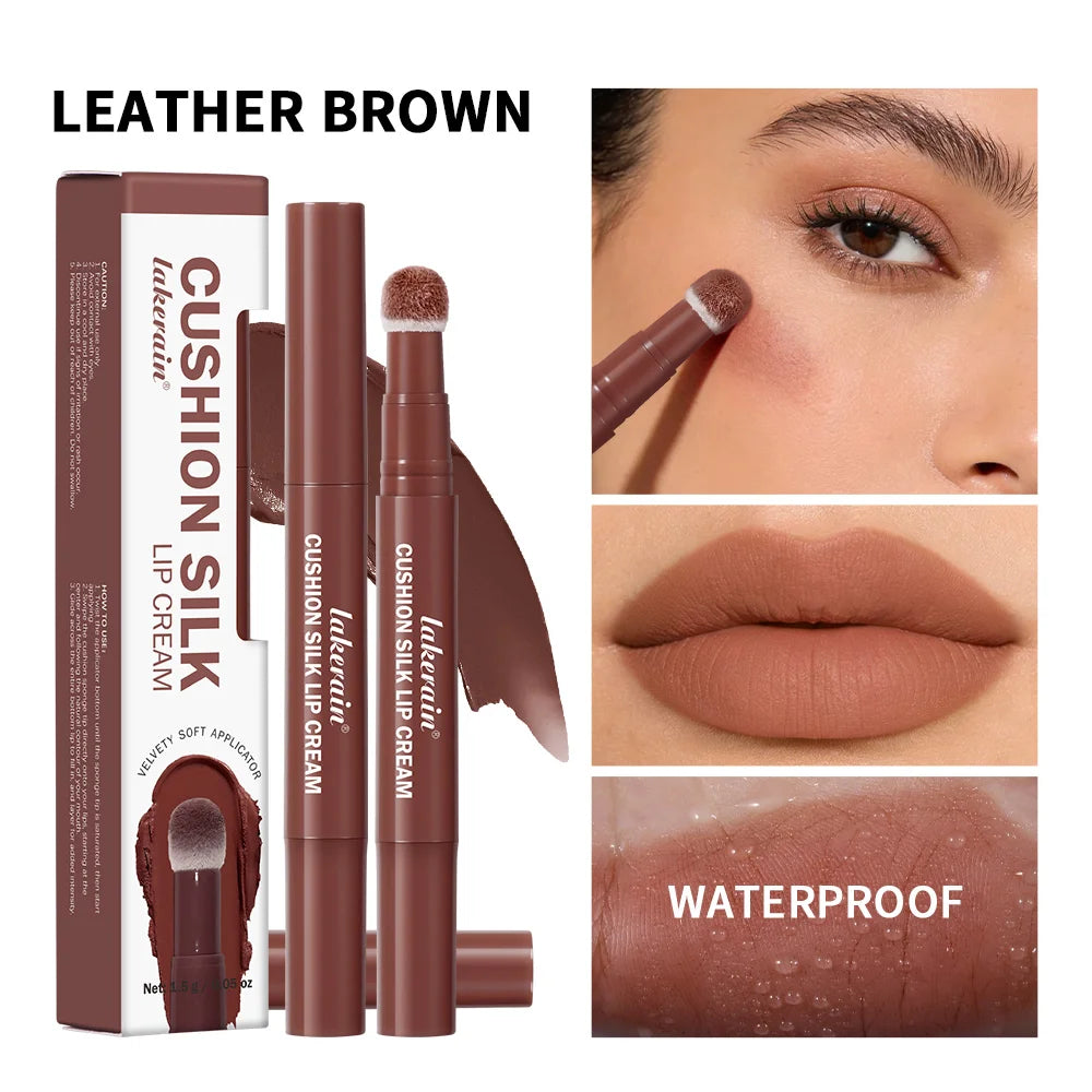 Cushion Silk Matte Lip Cream and Blush