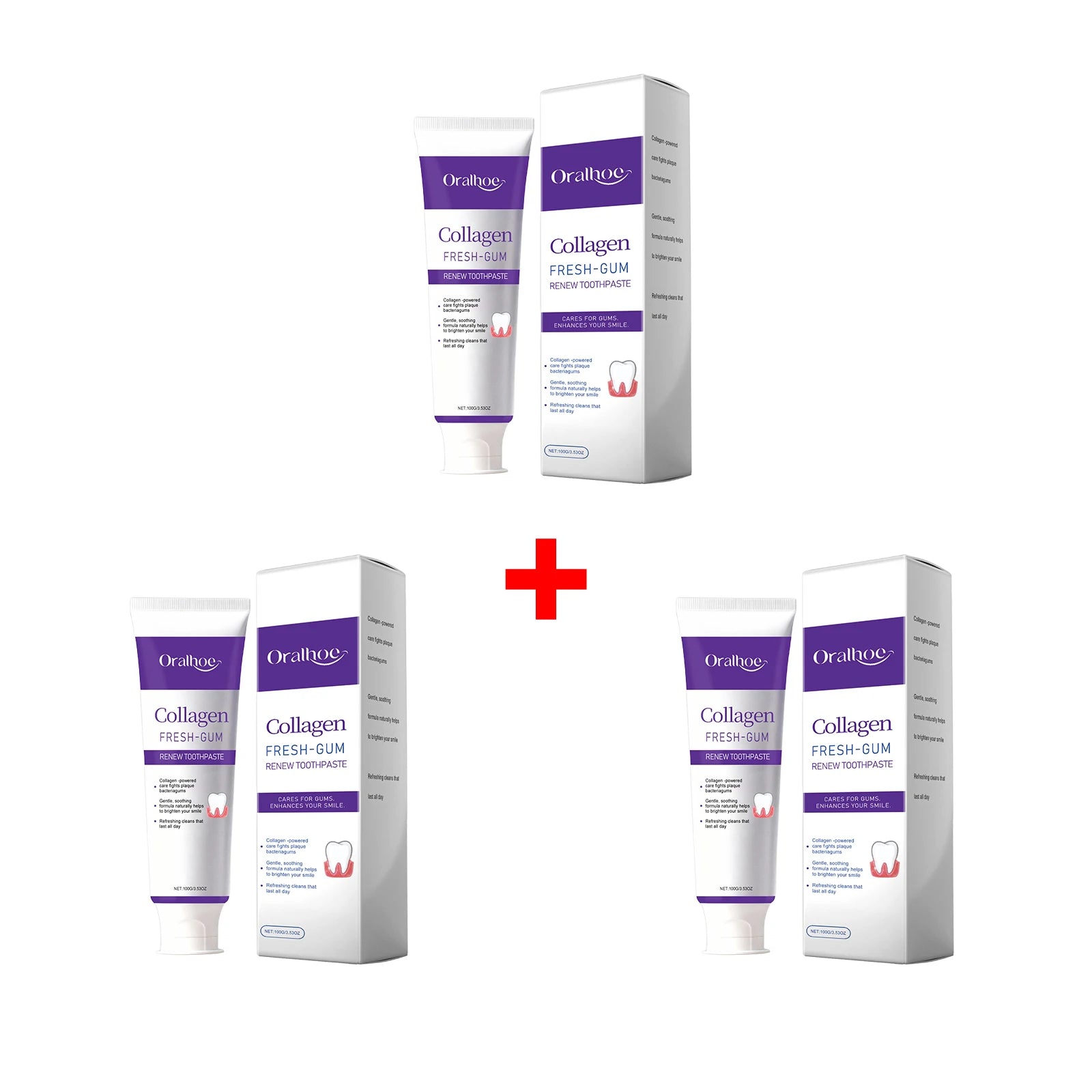 Collagen Whitening Toothpaste for Fresh Breath and Gum Care - 18