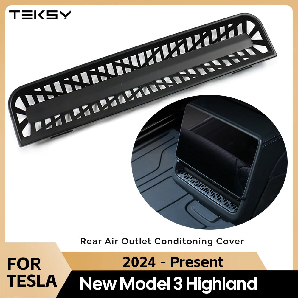 Rear Air Vent Anti-Blocking Cover for Model 3 Highland 2024+