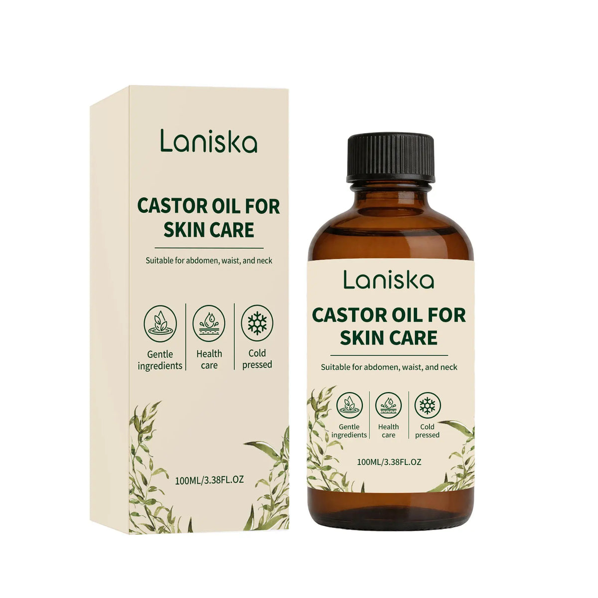 Cold Pressed Castor Oil for Body Hydration and Skin Elasticity