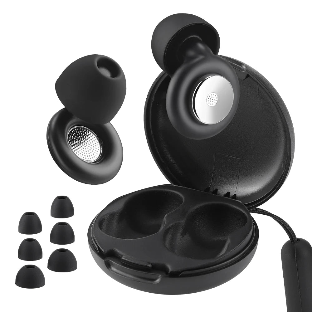 Reusable Noise Cancelling Silicone Ear Plugs for Sleeping