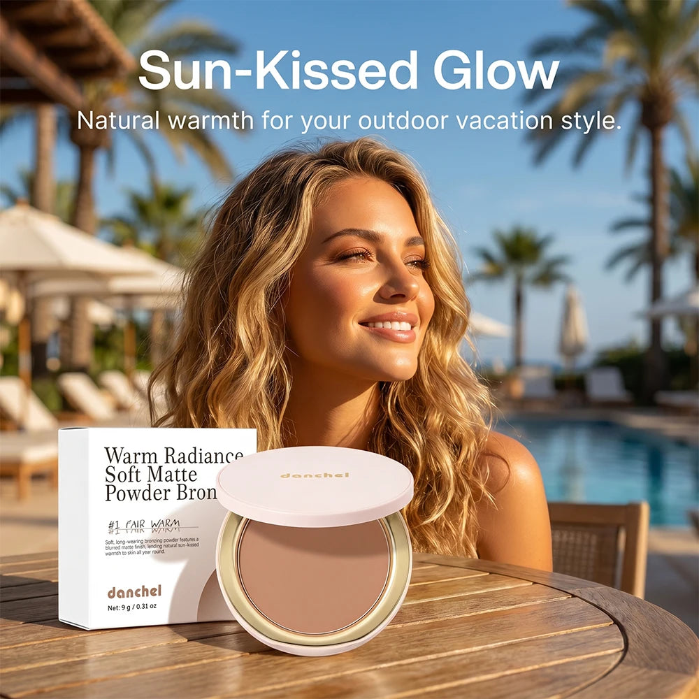 Soft Matte Bronzer Powder for Natural Contouring - 7