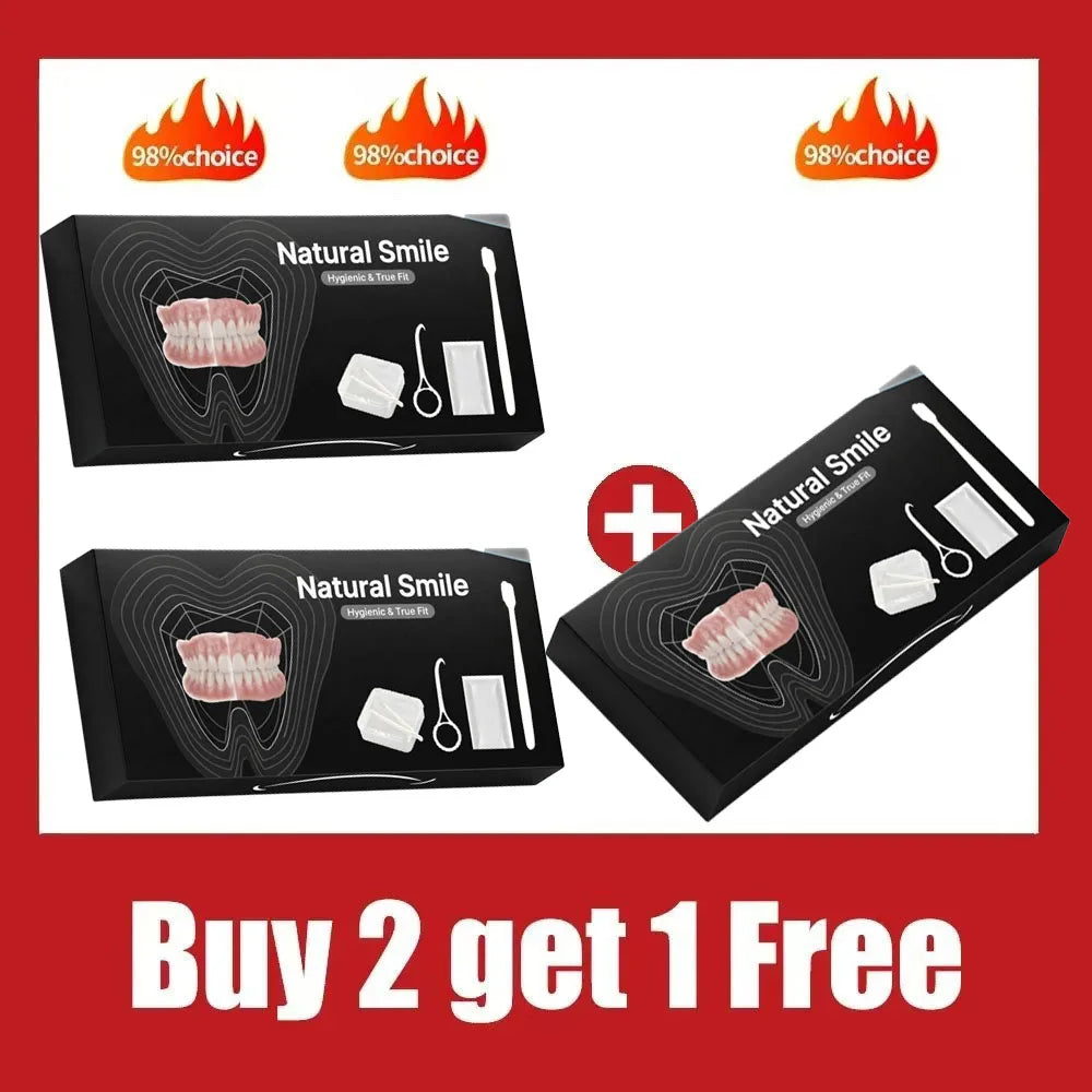 Comfort Fit Full Set Dentures with Storage Case