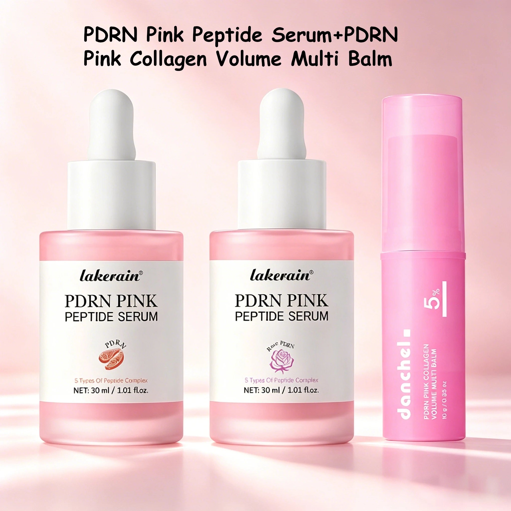 Salmon PDRN Peptide Serum and Collagen Volume Balm Duo - 1