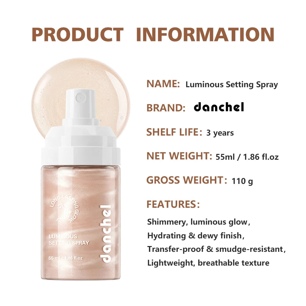 Luminous Setting Spray for Hydrating Dewy Makeup Finish