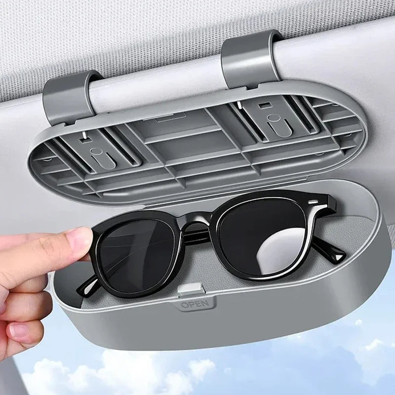 Car Sun Visor Glasses Case and Storage Organizer - 3