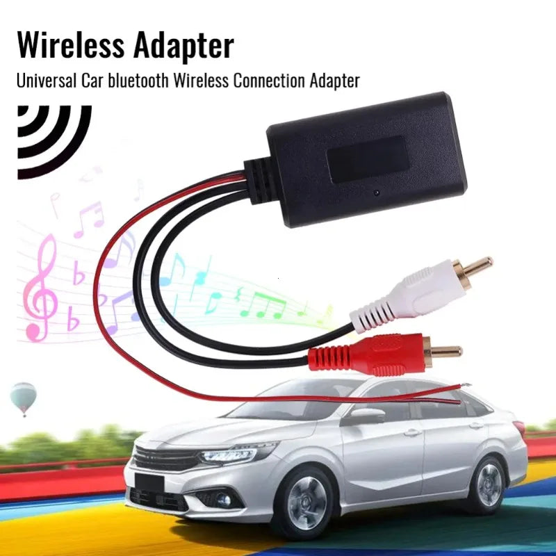 Wireless Bluetooth Audio Receiver for 2RCA Car Stereo Systems