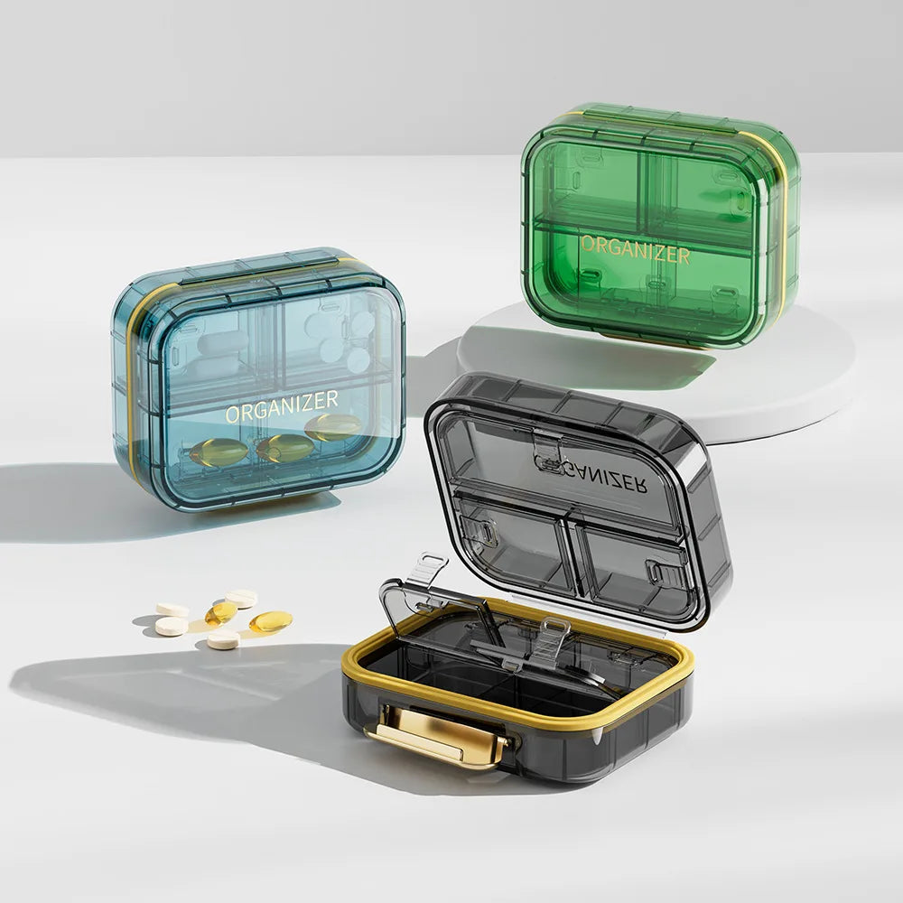 Moisture-Proof 7-Day Portable Travel Pill Organizer