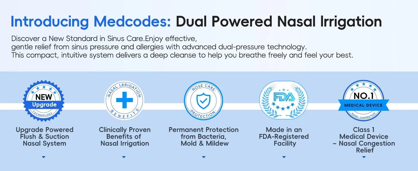 Electric Nasal Irrigation System for Sinus and Allergy Relief - 10