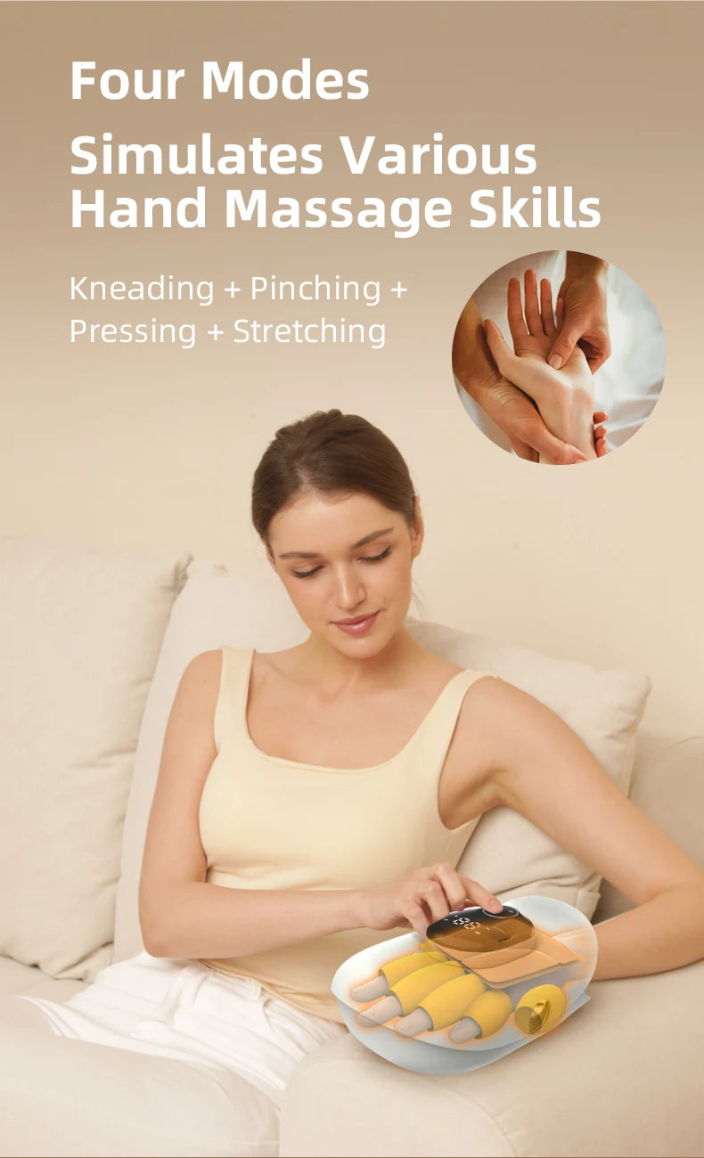 Electric Hand and Finger Massager with Air Compression - 10