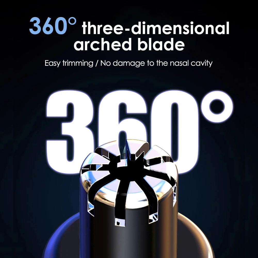 Electric Rechargeable Painless Nose and Ear Hair Trimmer