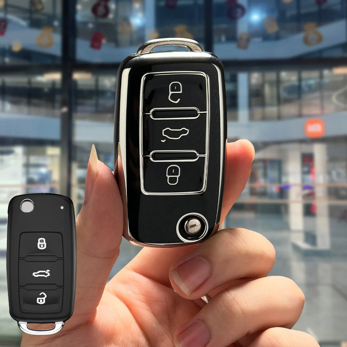 Protective TPU Remote Key Fob Case for Volkswagen Skoda and Seat